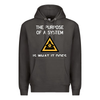 Smoke posiwid dark mode Premium Hoodie - artisFamous