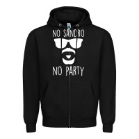 Black no sandro no party Zipper Hoodie - Bettercallsaul