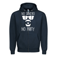 Navy no sandro no party Zipper Hoodie - Bettercallsaul