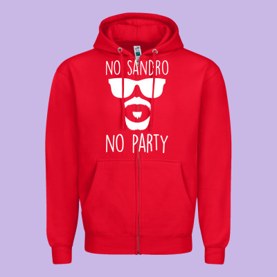 No Sandro No Party Zipper Hoodie Designed By Bettercallsaul