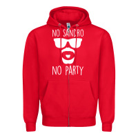 Red no sandro no party Zipper Hoodie - Bettercallsaul