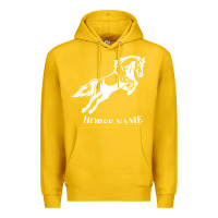 Lemon Personalised Horse Printed Equestrian Riding Cob Jumping Rider Horse Premium Hoodie - artisFamous
