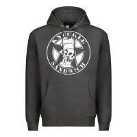 Charcoal Heather guy fieri knuckle sandwich Premium Hoodie - artisFamous