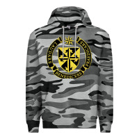 Slate Camo Roman Catholic Premium Hoodie - artisFamous
