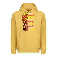 Antique Gold black history month shirt african woman afro i am the storm t shirt Premium Hoodie - artisFamous