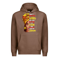 Chestnut black history month shirt african woman afro i am the storm t shirt Premium Hoodie - artisFamous