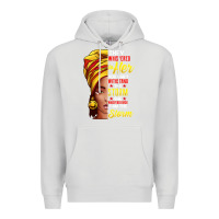 Dove Grey black history month shirt african woman afro i am the storm t shirt Premium Hoodie - artisFamous