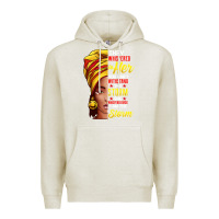 Oatmeal Heather black history month shirt african woman afro i am the storm t shirt Premium Hoodie - artisFamous