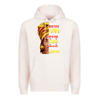 Pale Pink black history month shirt african woman afro i am the storm t shirt Premium Hoodie - artisFamous