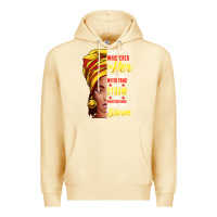 Pina Colada black history month shirt african woman afro i am the storm t shirt Premium Hoodie - artisFamous