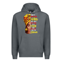 Rock black history month shirt african woman afro i am the storm t shirt Premium Hoodie - artisFamous