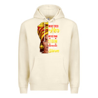 Sandshell black history month shirt african woman afro i am the storm t shirt Premium Hoodie - artisFamous