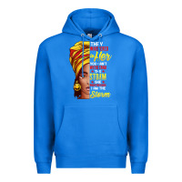 True Royal black history month shirt african woman afro i am the storm t shirt Premium Hoodie - artisFamous
