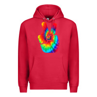 Cardinal cool peace hand tie dye t shirt for boys and girls Premium Hoodie - artisFamous