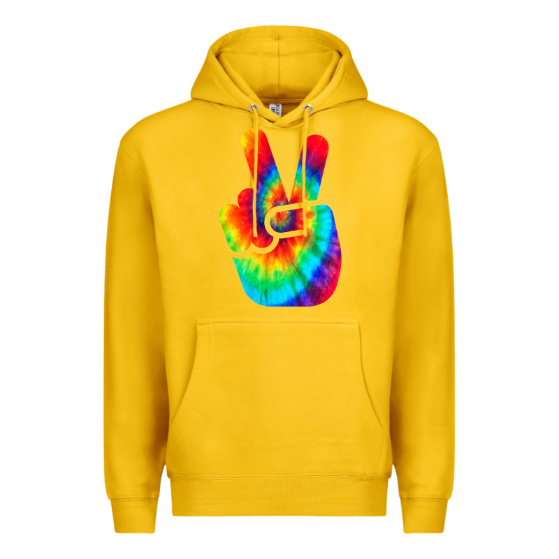 Cool Peace Hand Tie Dye T Shirt For Boys And Girls Premium Hoodie by artisFamous | Teevron