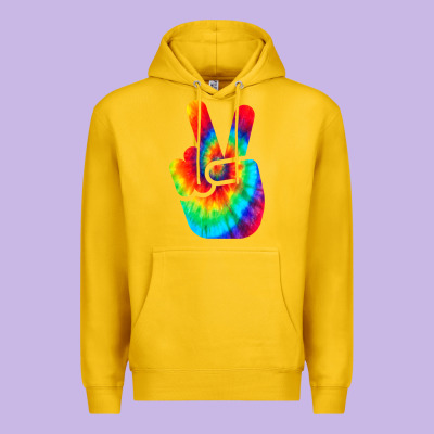 Cool Peace Hand Tie Dye T Shirt For Boys And Girls Premium Hoodie Designed By Artisfamous