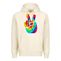 Tofu cool peace hand tie dye t shirt for boys and girls Premium Hoodie - artisFamous