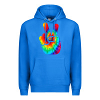 True Royal cool peace hand tie dye t shirt for boys and girls Premium Hoodie - artisFamous