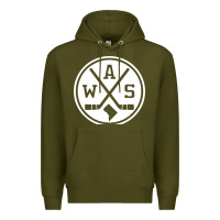 Army Green retro washington dc hockey Premium Hoodie - artisFamous