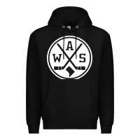 Black retro washington dc hockey Premium Hoodie - artisFamous
