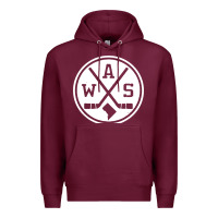 Burgundy retro washington dc hockey Premium Hoodie - artisFamous