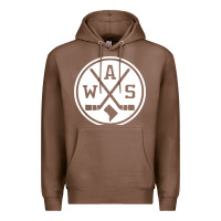 Chestnut retro washington dc hockey Premium Hoodie - artisFamous