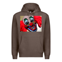 Coffee embroidered clown Premium Hoodie - artisFamous