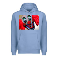 Colony Blue embroidered clown Premium Hoodie - artisFamous