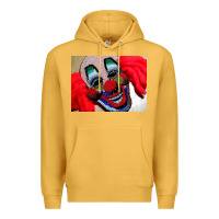 Mustard embroidered clown Premium Hoodie - artisFamous