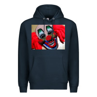 Navy embroidered clown Premium Hoodie - artisFamous