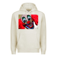 Oatmeal Heather embroidered clown Premium Hoodie - artisFamous