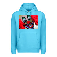 Ocean Blue embroidered clown Premium Hoodie - artisFamous