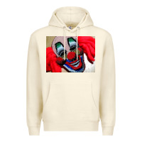 Sandshell embroidered clown Premium Hoodie - artisFamous