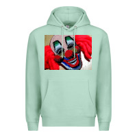 Seafoam embroidered clown Premium Hoodie - artisFamous
