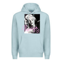 Blue Mist monroe black and white pink handwriting t shirt Premium Hoodie - artisFamous