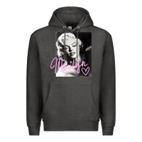 Monroe Black And White Pink Handwriting T Shirt Premium Hoodie | Teevron