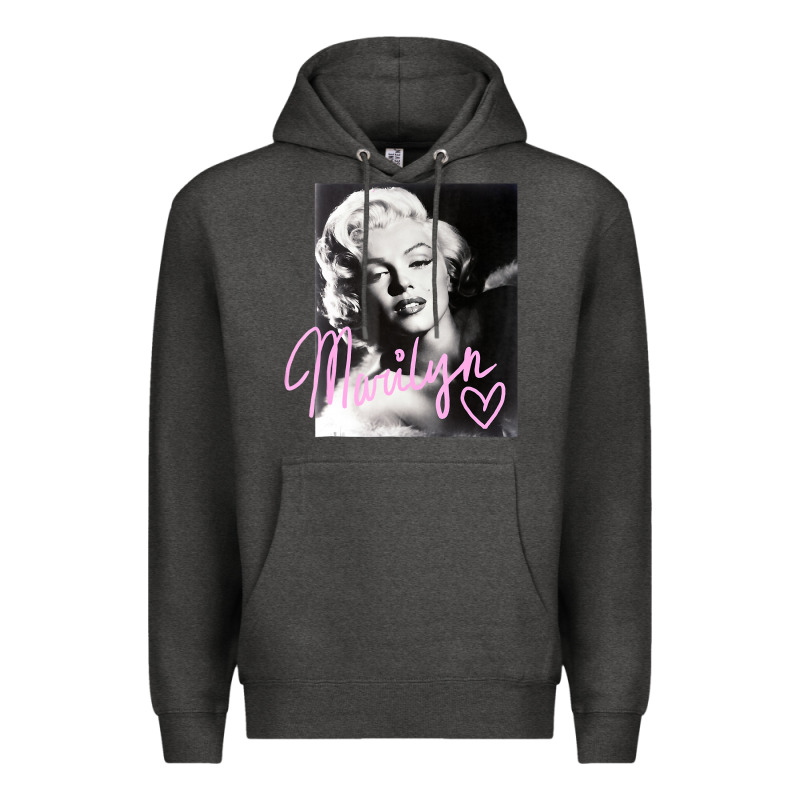 Monroe Black And White Pink Handwriting T Shirt Premium Hoodie by artisFamous | Teevron