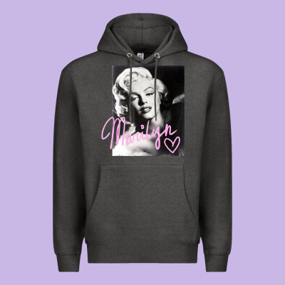 Monroe Black And White Pink Handwriting T Shirt Premium Hoodie Designed By Artisfamous