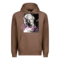 Chestnut monroe black and white pink handwriting t shirt Premium Hoodie - artisFamous