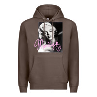 Coffee monroe black and white pink handwriting t shirt Premium Hoodie - artisFamous