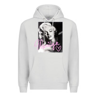 Dove Grey monroe black and white pink handwriting t shirt Premium Hoodie - artisFamous