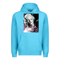 Ocean Blue monroe black and white pink handwriting t shirt Premium Hoodie - artisFamous