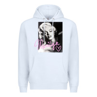 White monroe black and white pink handwriting t shirt Premium Hoodie - artisFamous