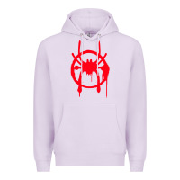 Lilac spiderverse miles symbol tag t shirt Premium Hoodie - artisFamous