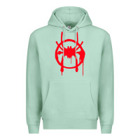 Seafoam spiderverse miles symbol tag t shirt Premium Hoodie - artisFamous