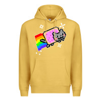 Antique Gold nyan cat t shirt Premium Hoodie - artisFamous