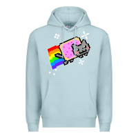 Blue Mist nyan cat t shirt Premium Hoodie - artisFamous