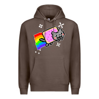 Coffee nyan cat t shirt Premium Hoodie - artisFamous