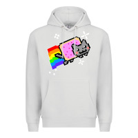 Dove Grey nyan cat t shirt Premium Hoodie - artisFamous