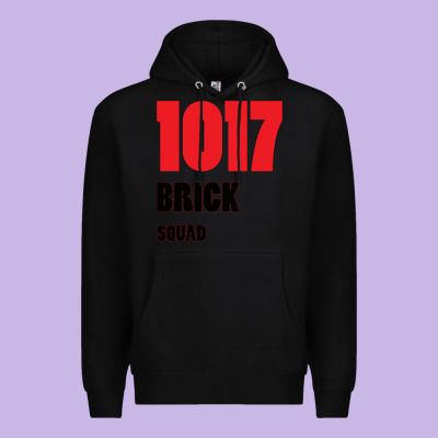 1017 Brick Squad Black Red Premium Hoodie Designed By Artisfamous